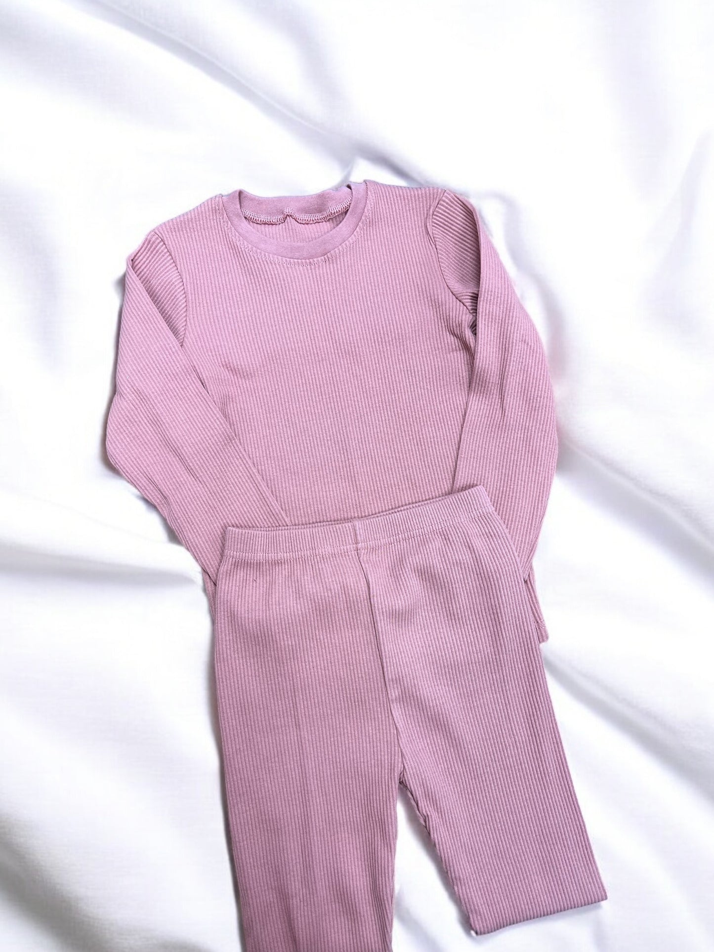5-6yrs Personalised Rose Pink Ribbed Lounge