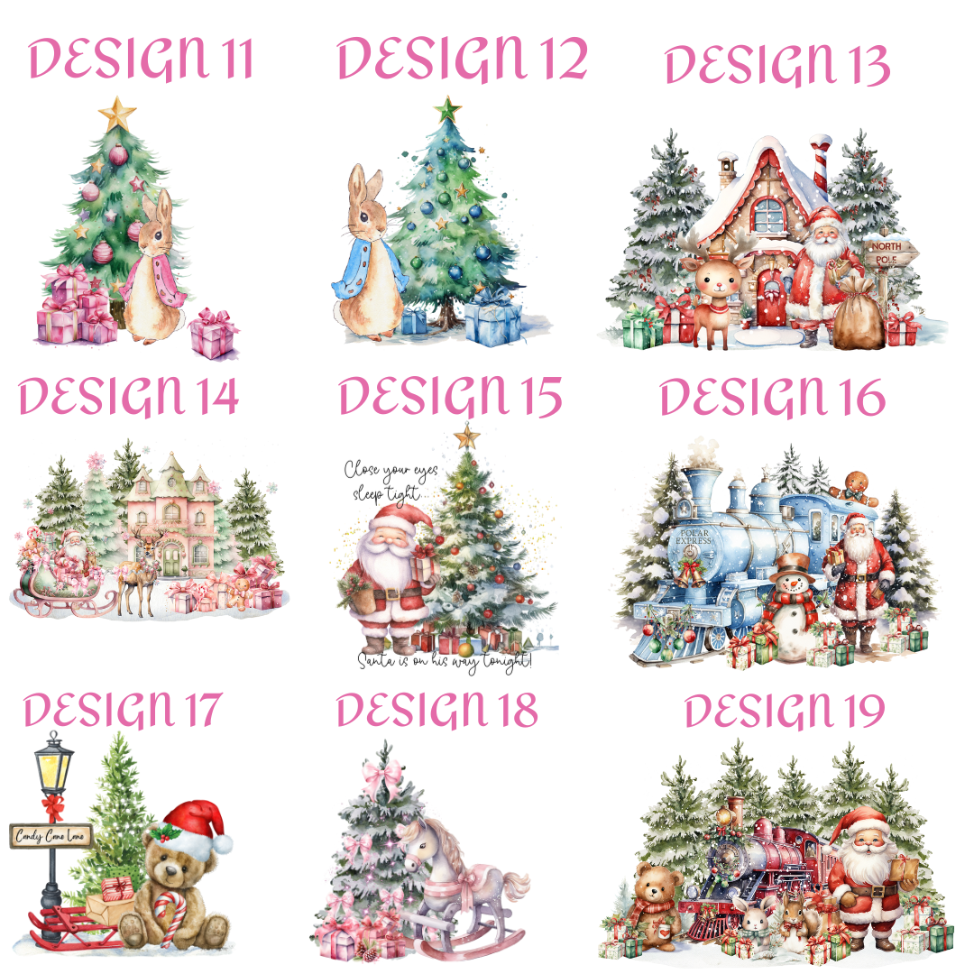 Personalised White Christmas Eve Magnetic Gift Box