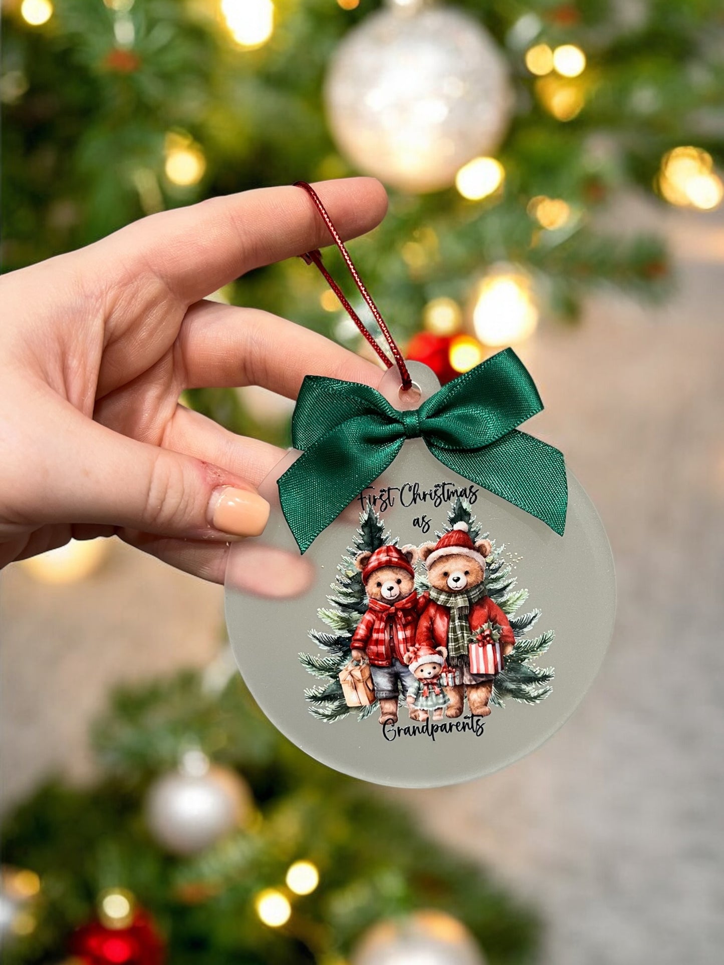 First Christmas as Grandparents Personalised Tree Decoration