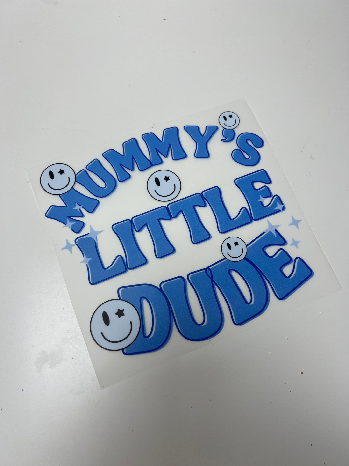 18-19cm Mummy’s Little Dude DTF Print
