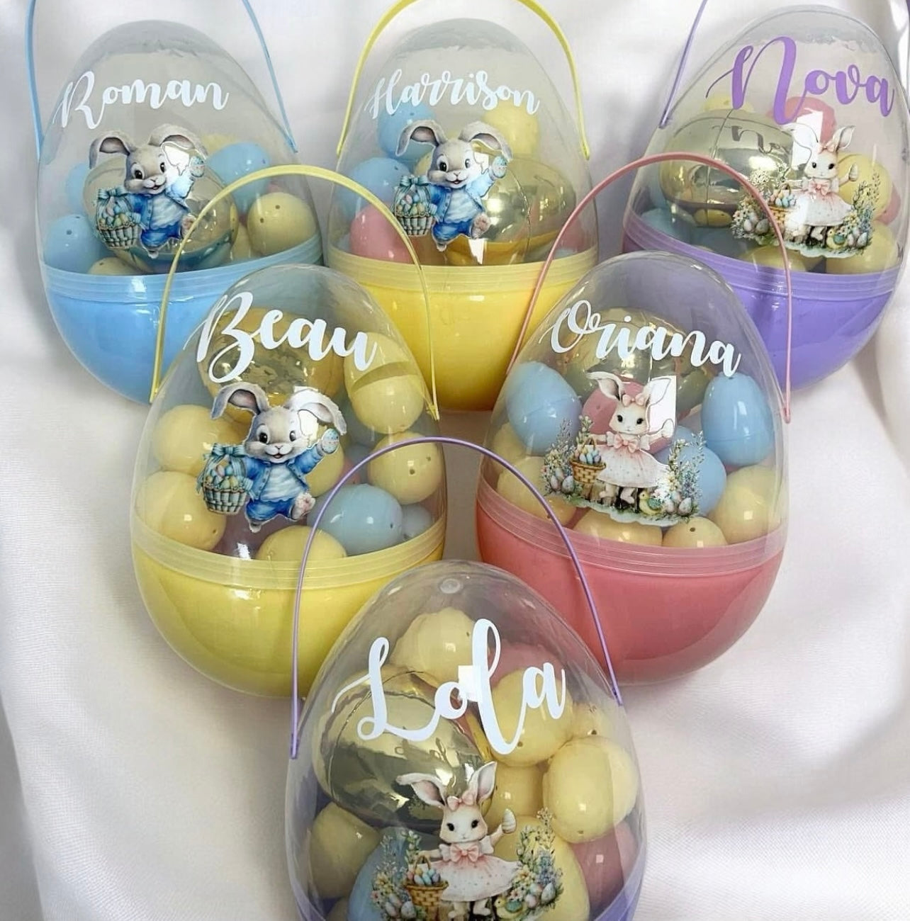 Personalised Large Easter Fillable Eggs