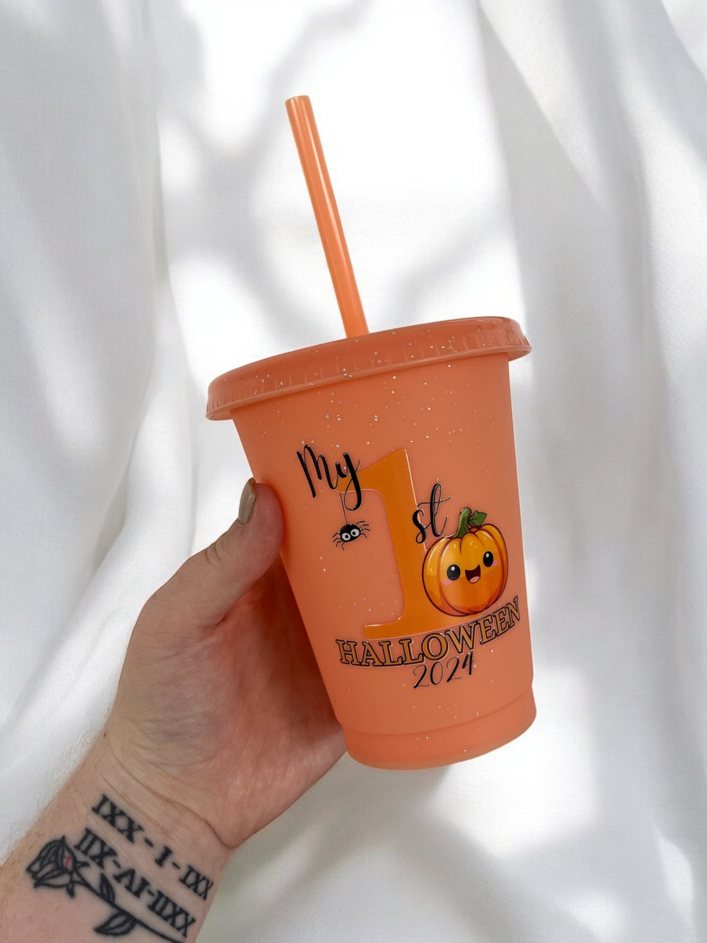 Orange My 1st Halloween 2024 16oz Cold Cup