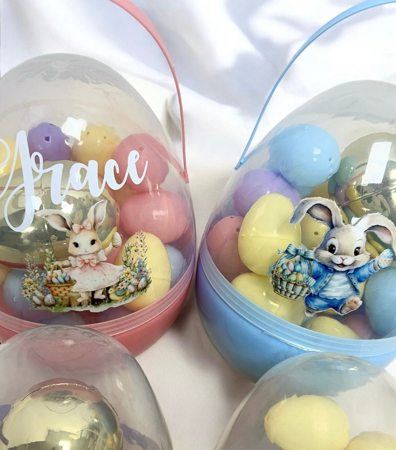 Personalised Large Easter Fillable Eggs