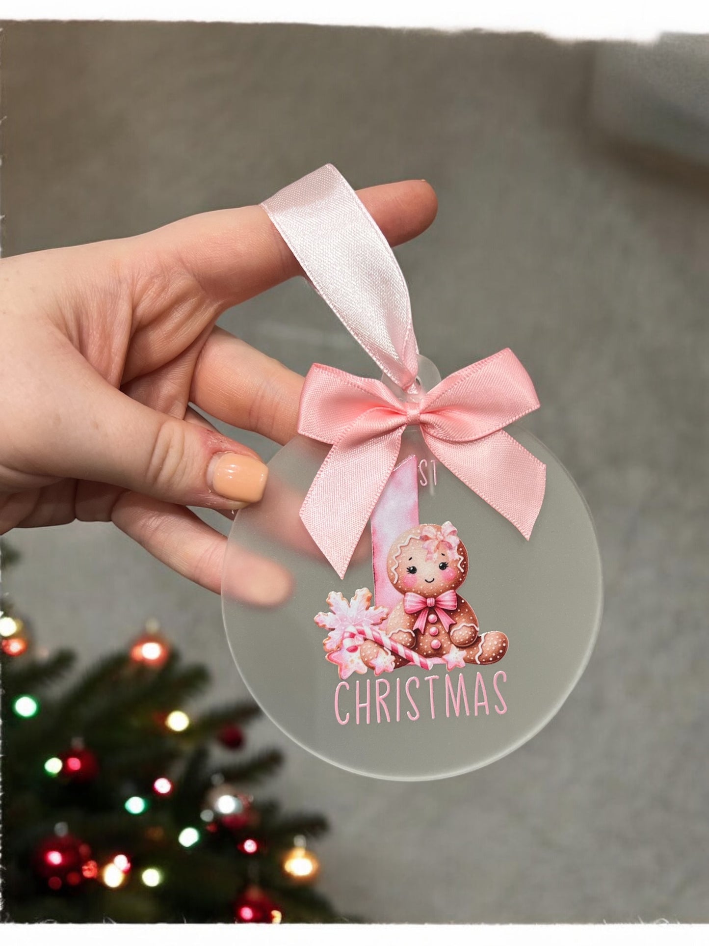 Personalised 1st Christmas Tree Decoration