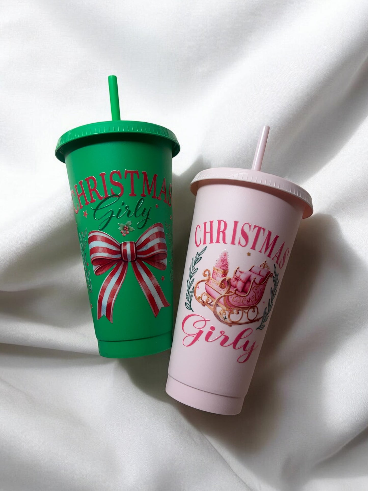 Christmas Girly 24oz Cold Cup