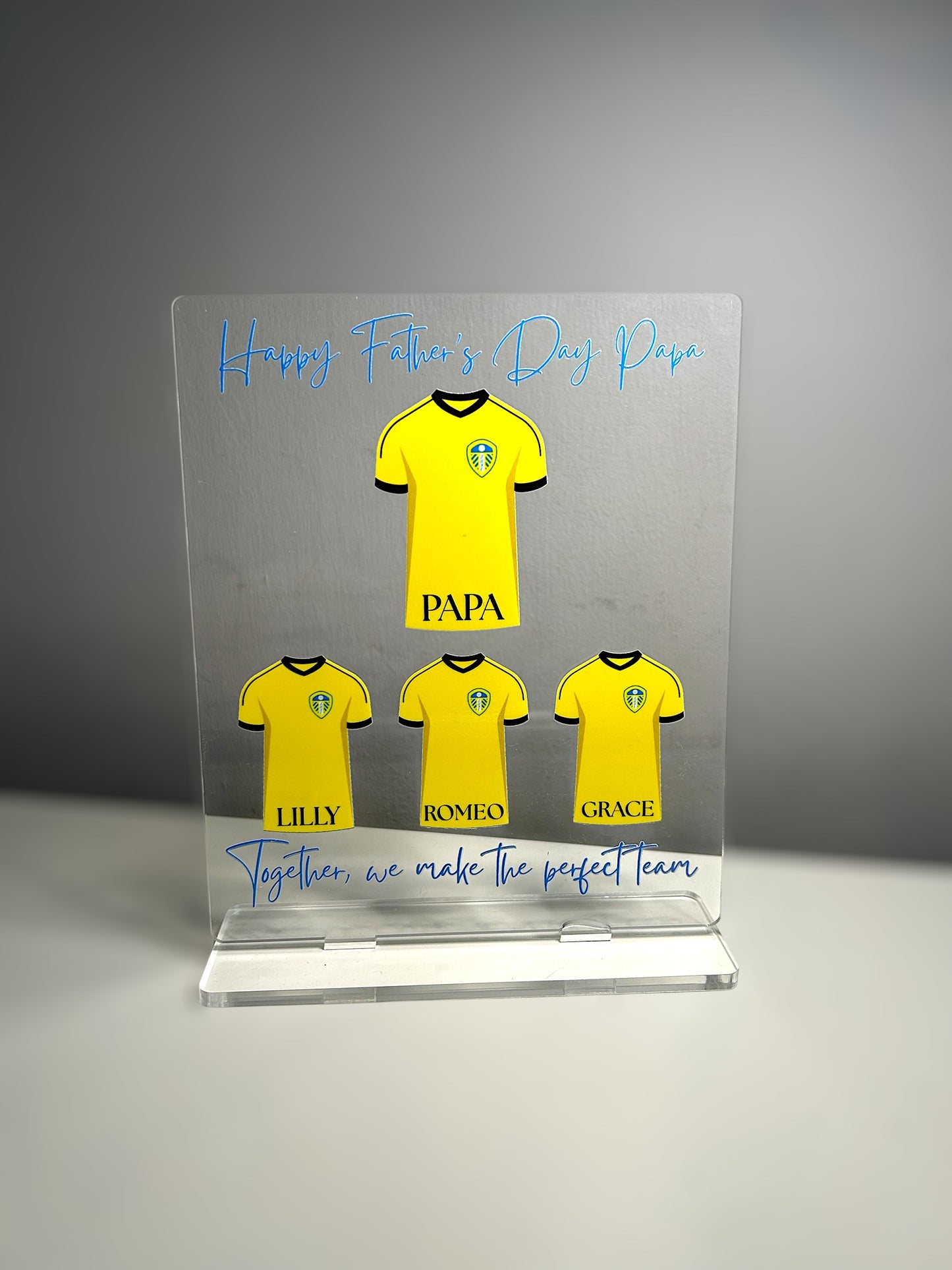 Personalised Football T-Shirt Plaque