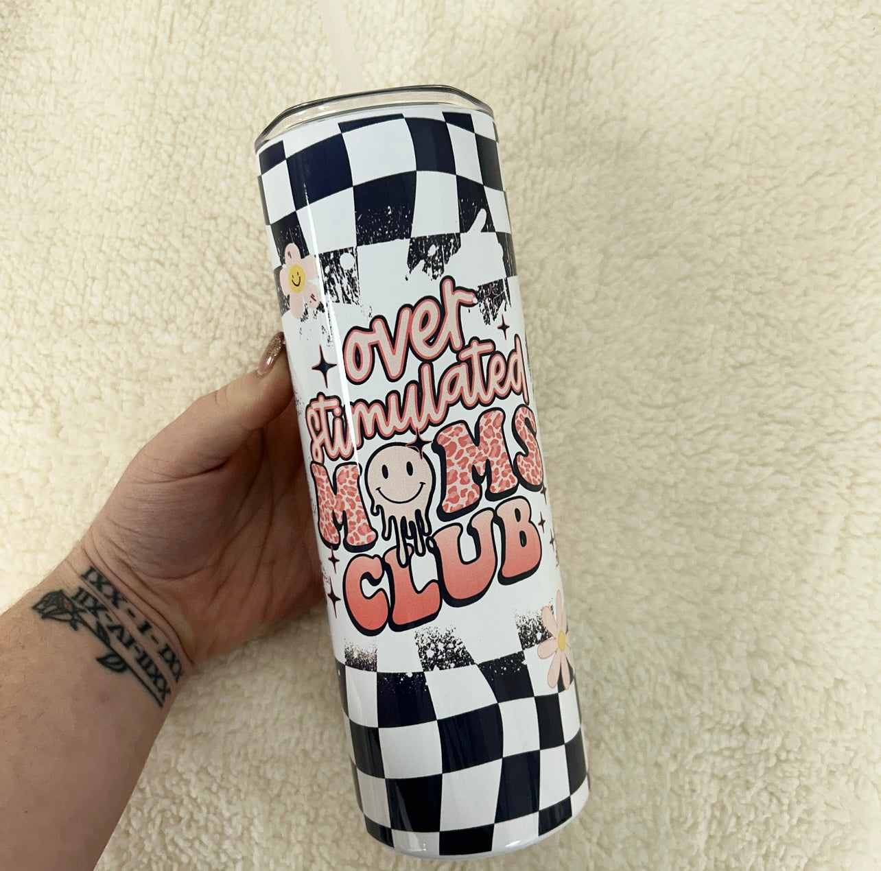 Overstimulated Mom’s Club 20oz Stainless Steel Tumbler