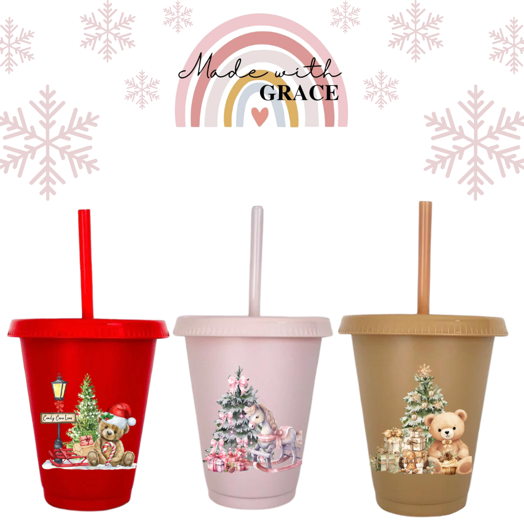 Personalised 16oz Christmas Cold Cup