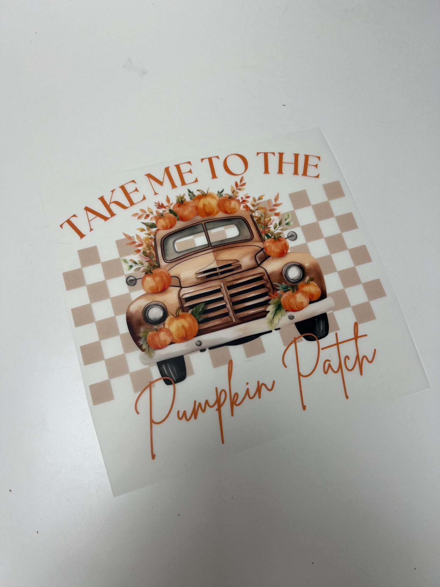 18-19cm Neutral Pumpkin Patch DTF Print
