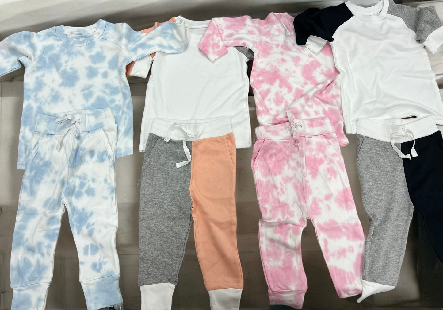 Tie dye Pink Personalised Loungewear