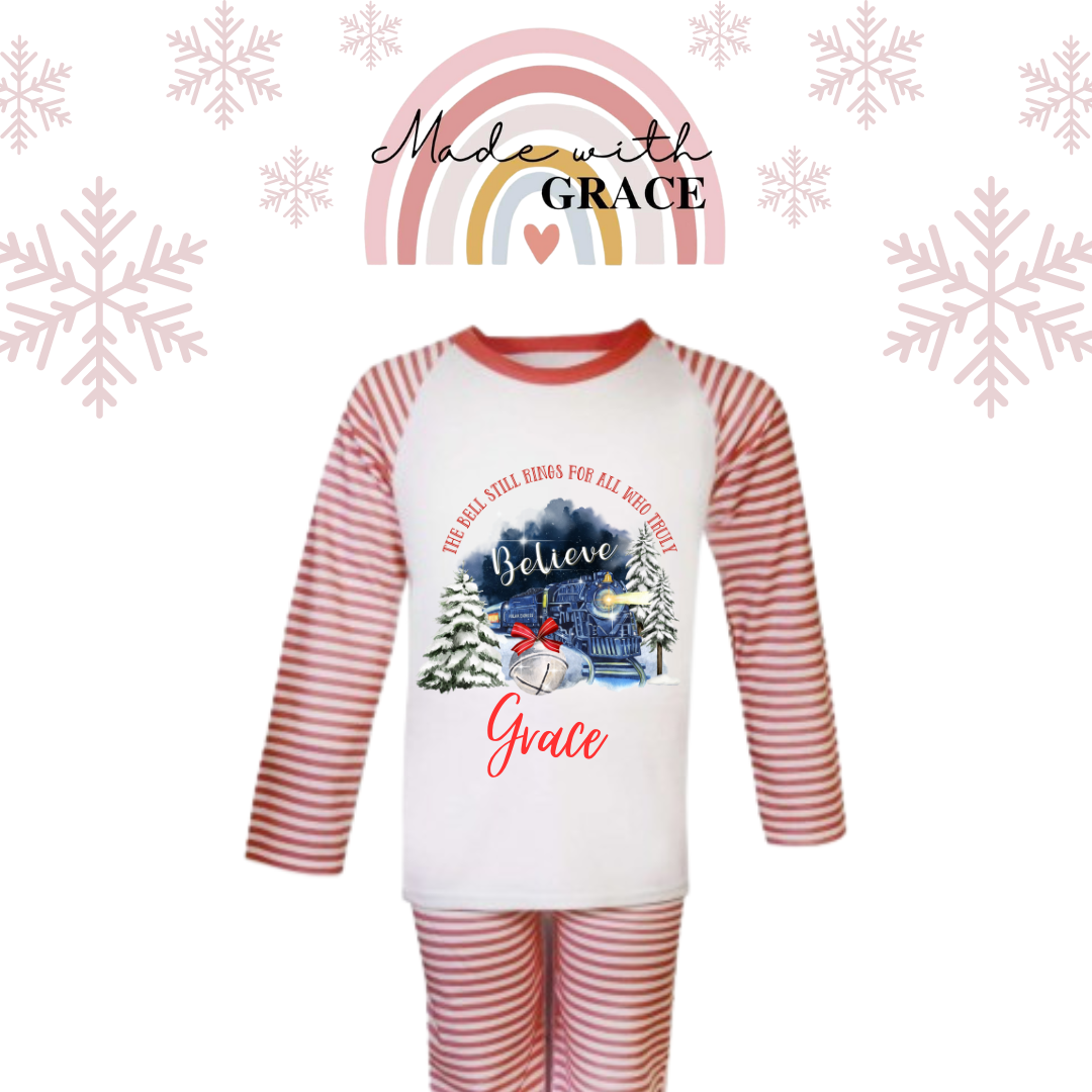 Polar Express Personalised Christmas Pyjamas