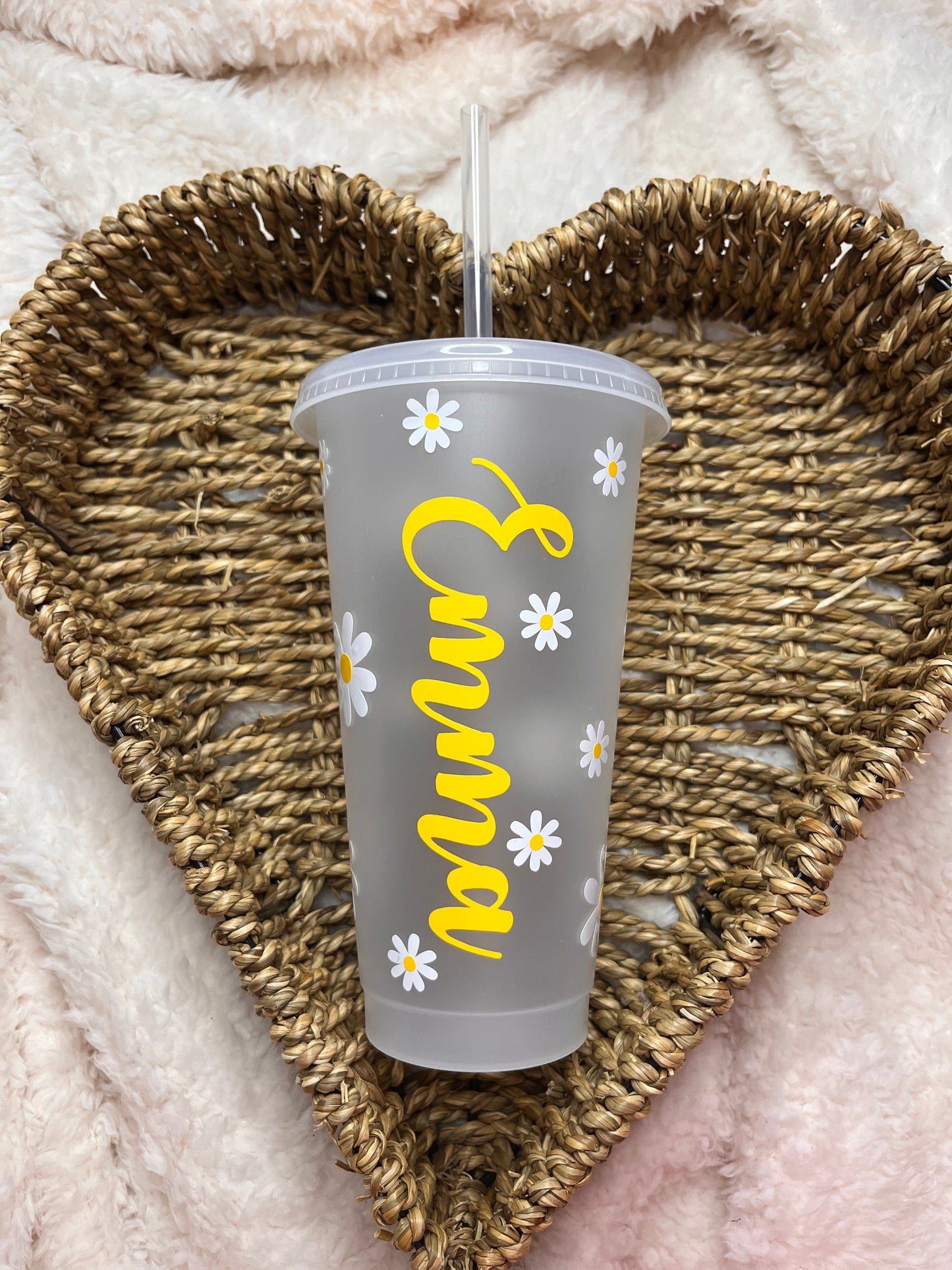 Daisies Personalised 24oz Cold Cup