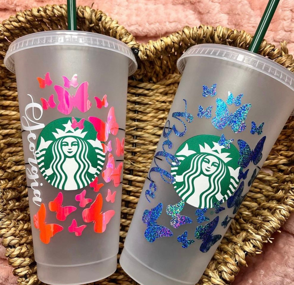 Butterflies Personalised 24oz SB Cold Cup