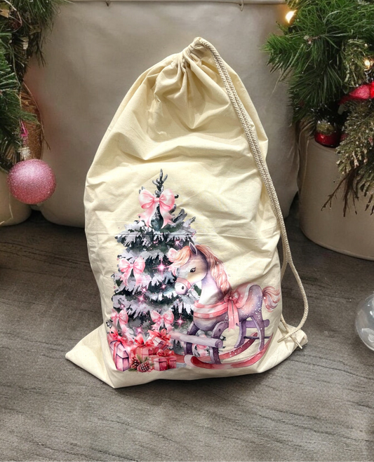 Personalised Cotton Christmas Sack