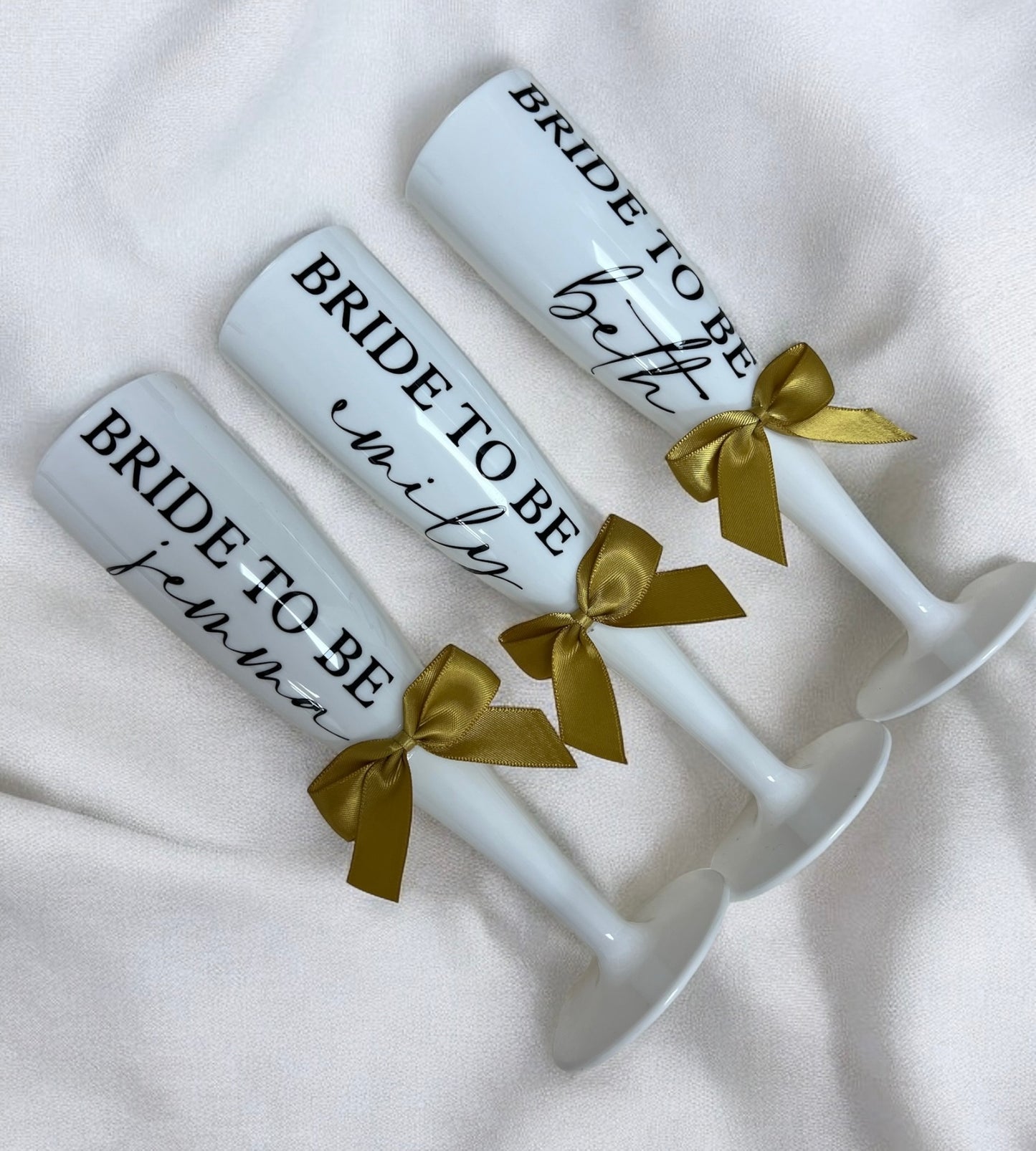 Personalised Plastic Champagne Flute