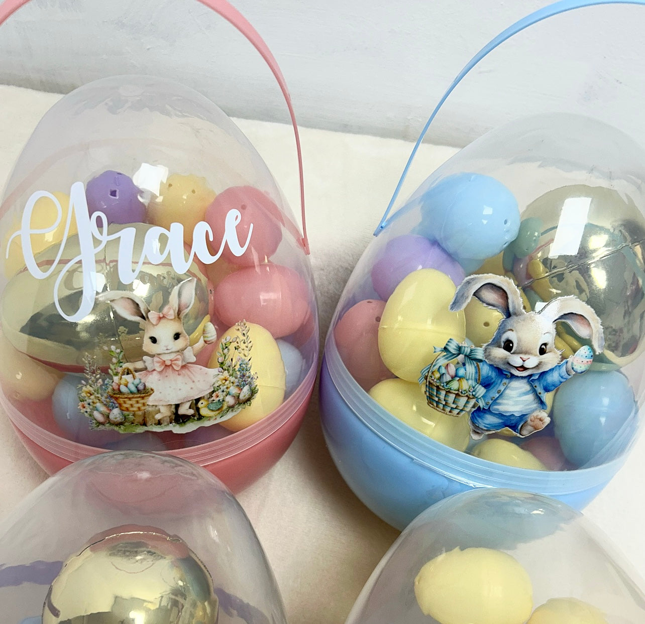 Personalised large fillable eggs