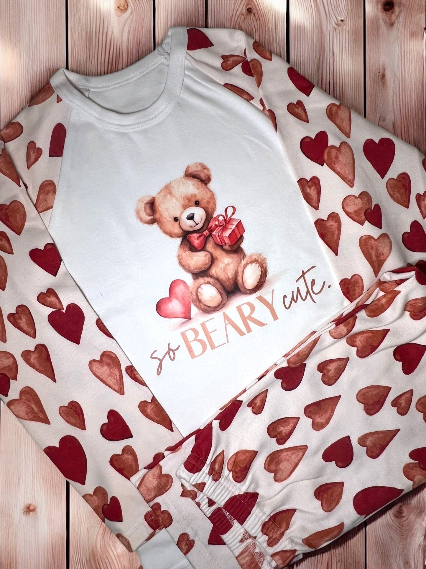 Children’s Personalised Valentine’s Pyjamas