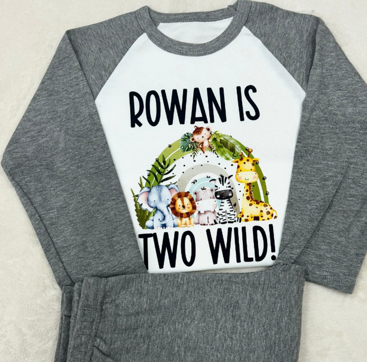 Safari Animals Birthday Pyjamas