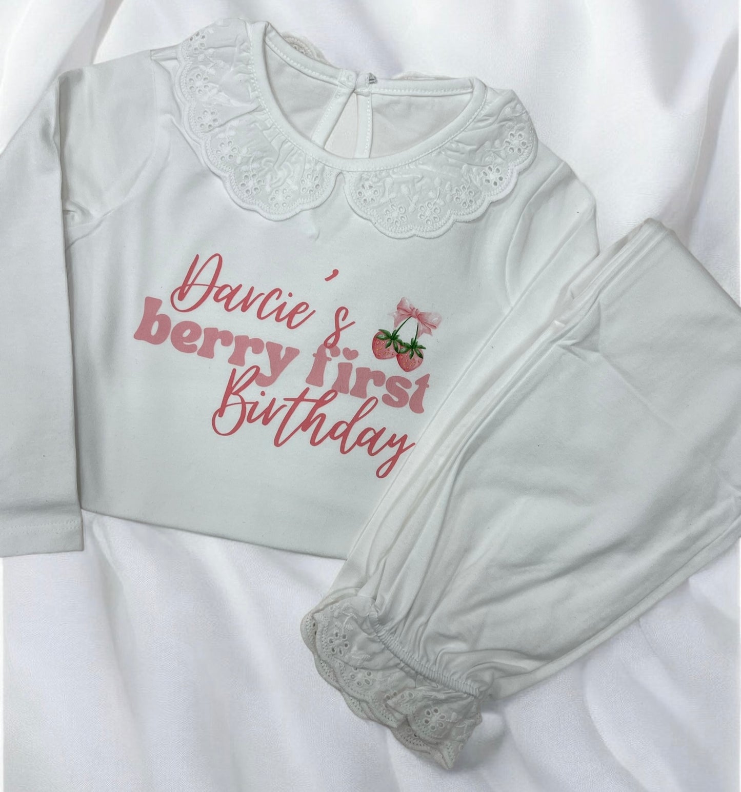 Personalised Children’s Frill Pyjamas