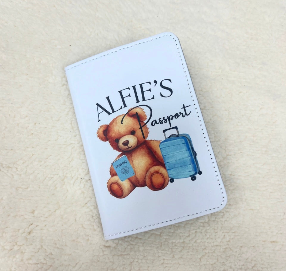 Cute Bear Passport Holder