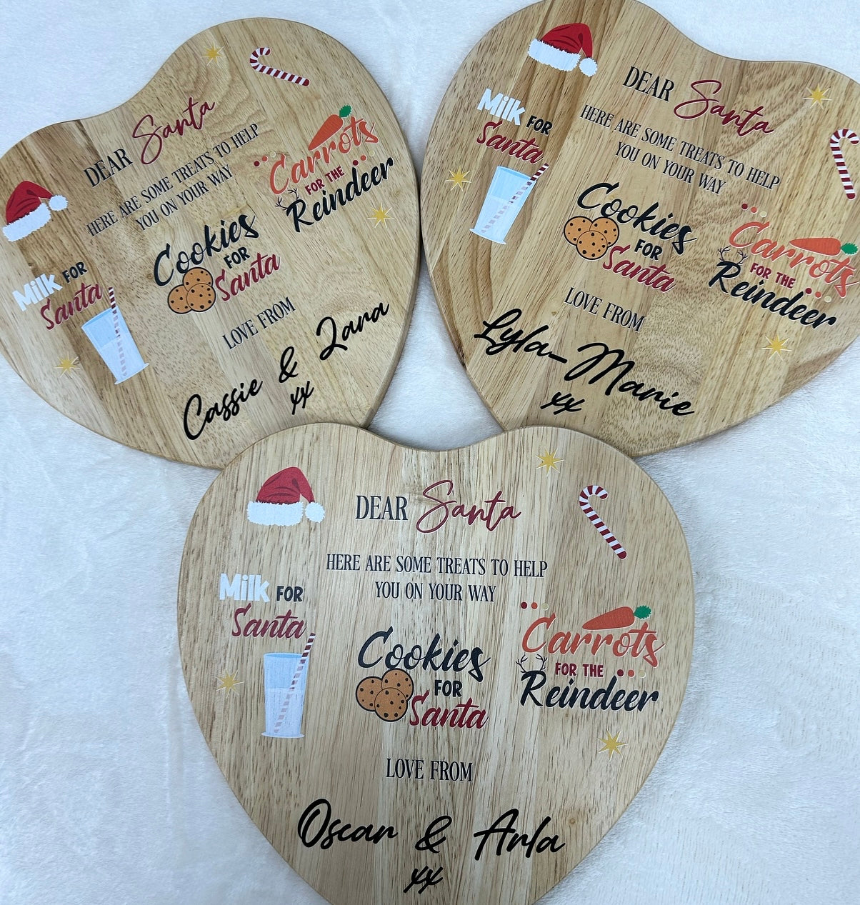 Personalised Wooden Santa Treat Board