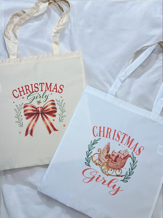 Christmas Shopper Tote Bags