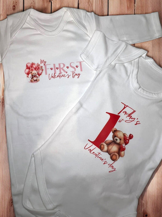 Personalised Valentine’s Day Vest / Babygrow