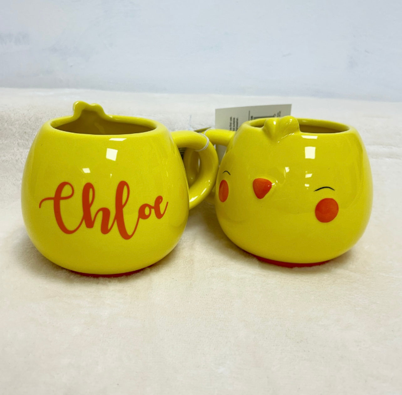 Personalised ceramic chick mug