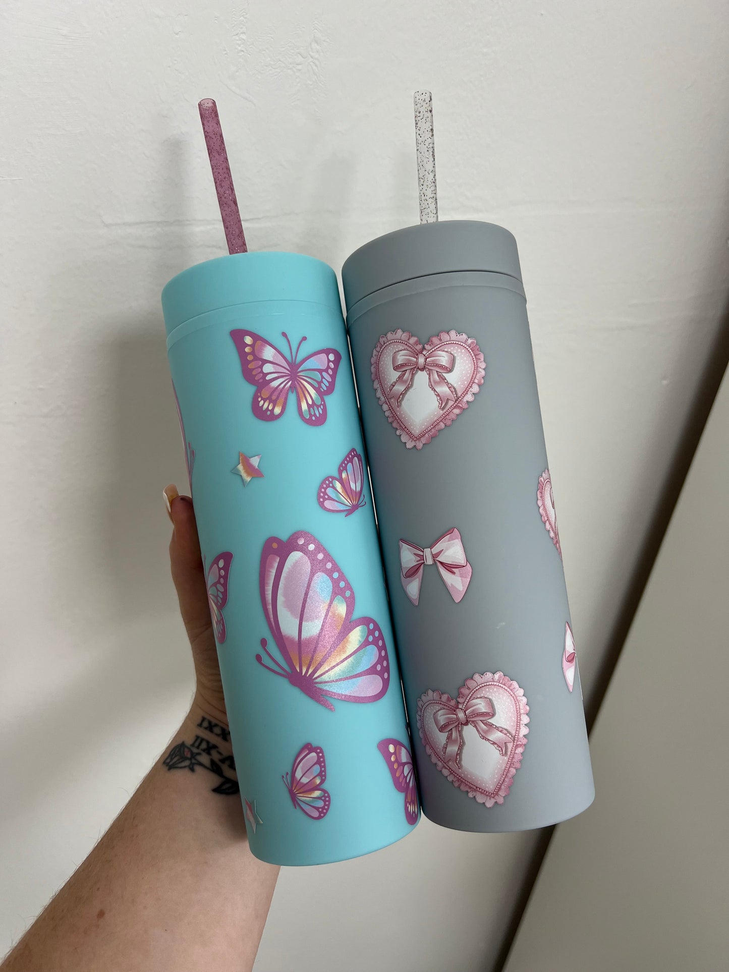 Bows 16oz Skinny Tumbler