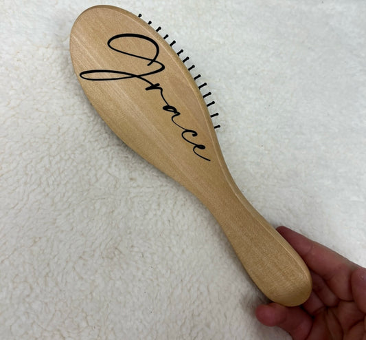 Personalised Wooden Hairbrush