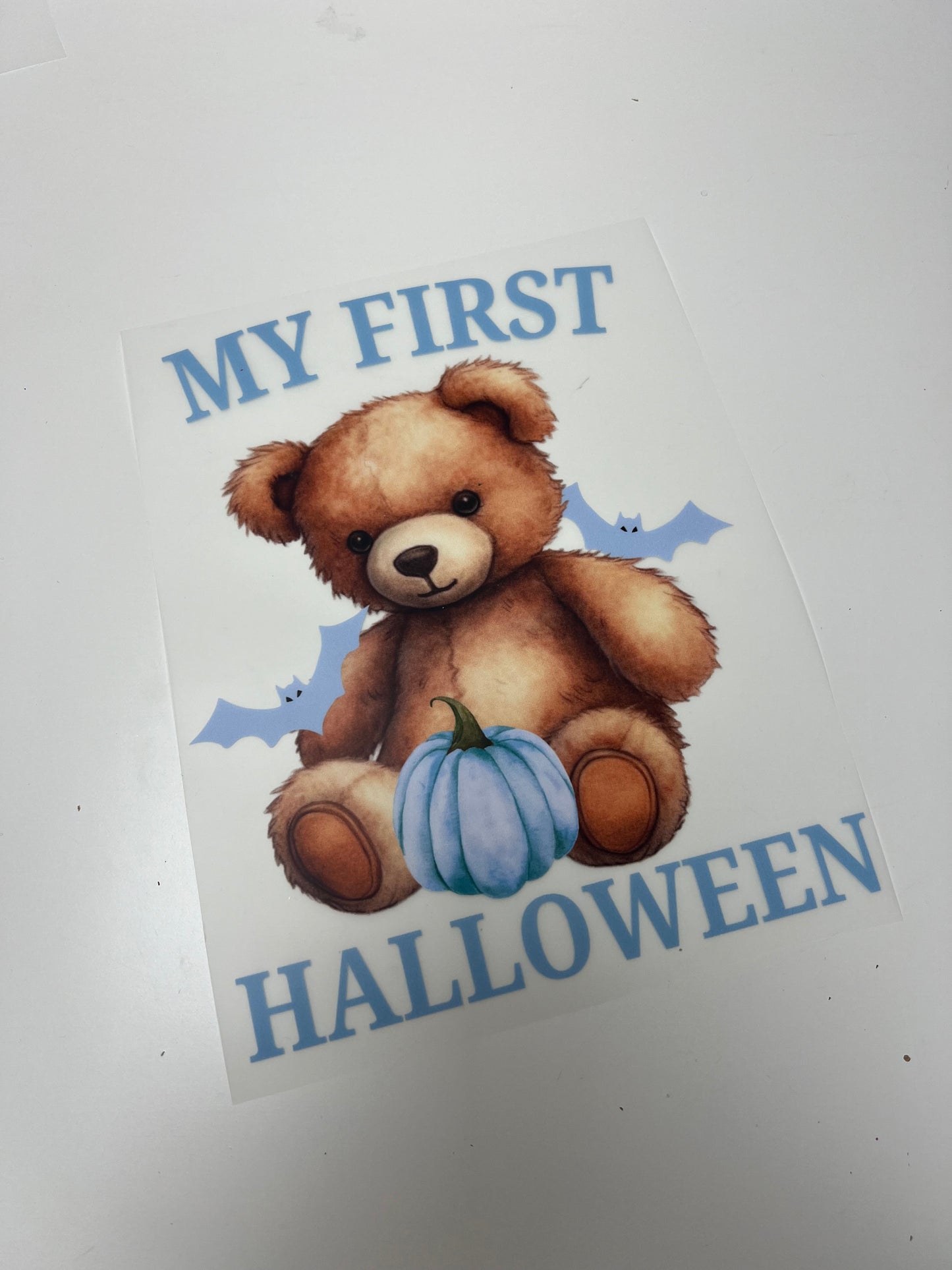 18-19cm Blue My 1st Halloween DTF Print