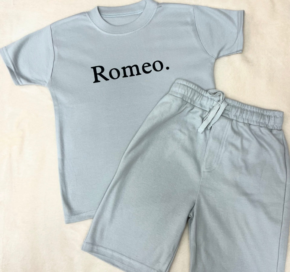 Personalised Shorts & T-Shirt Set