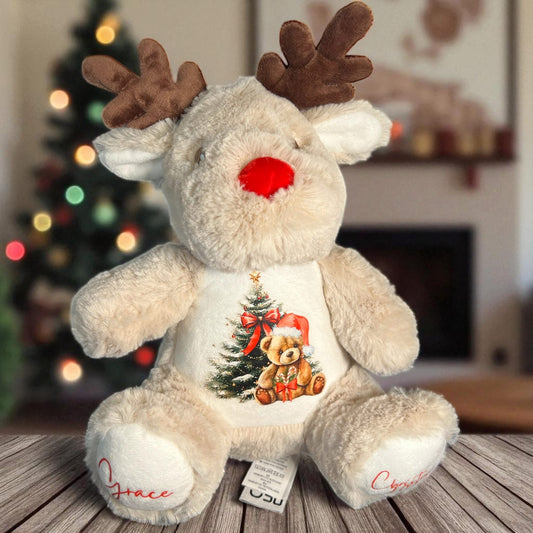 Personalised Reindeer Soft Toy