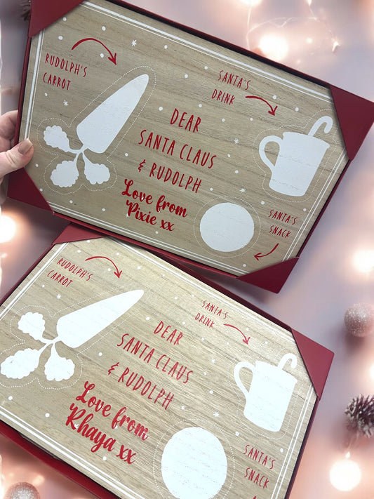 Personalised Wooden Treats for Santa Board