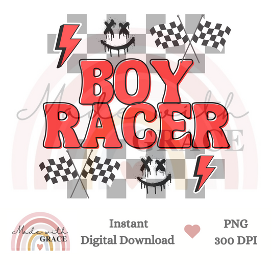 DIGITAL DOWNLOAD PNG - Boy Racer