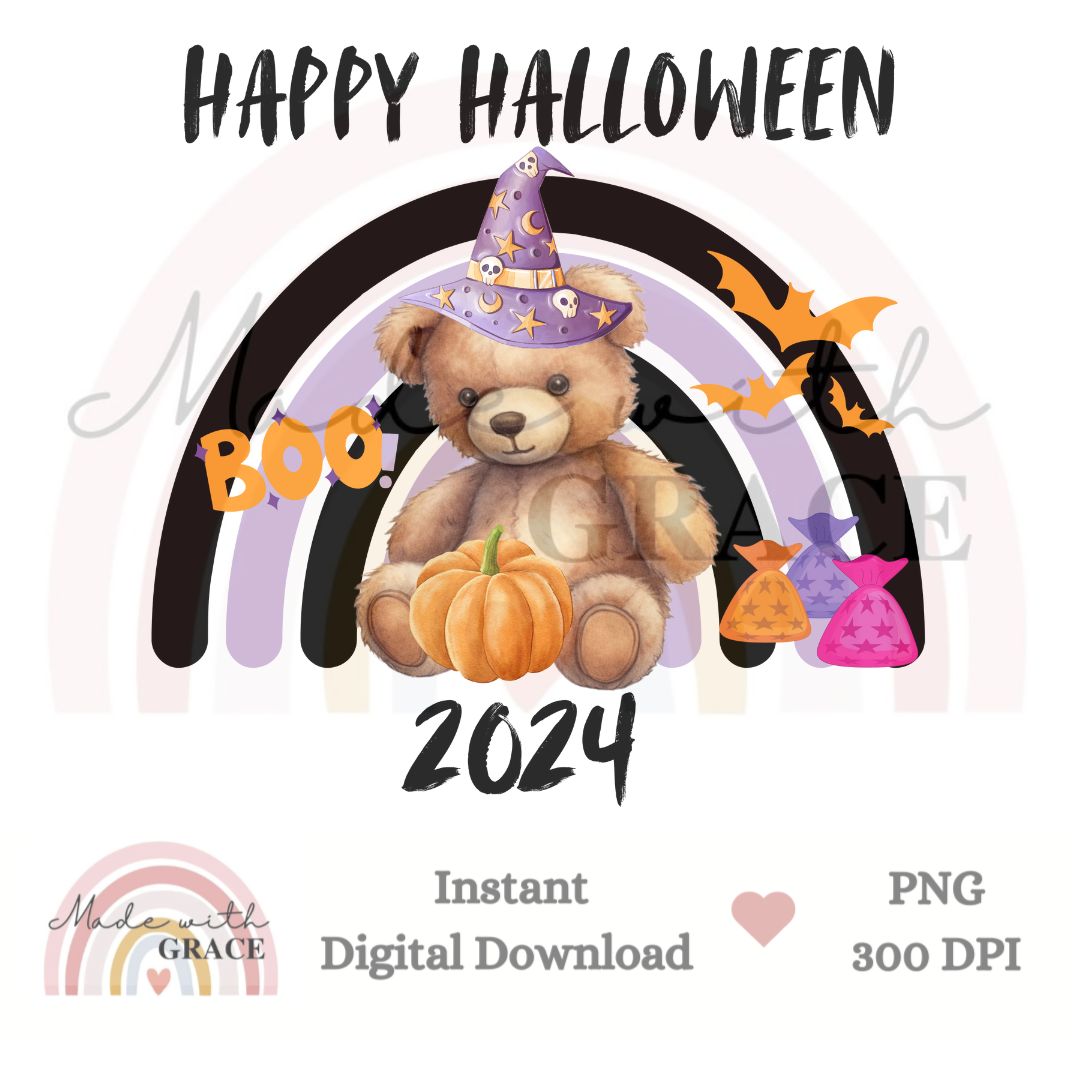 DIGITAL DOWNLOAD PNG - HAPPY HALLOWEEN 2024