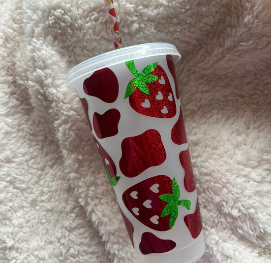 Strawberry 24oz Cold Cup