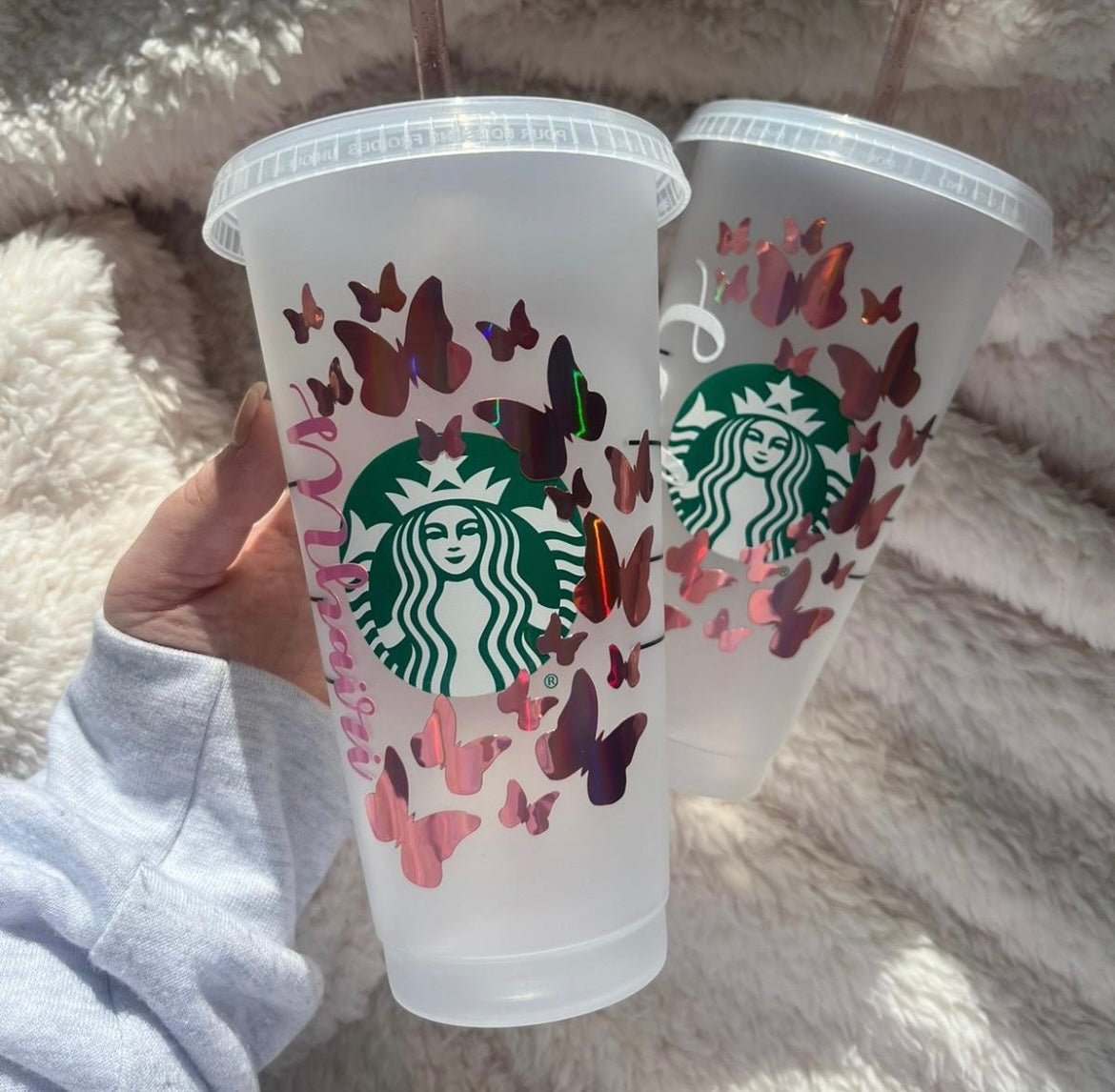 Butterflies Personalised 24oz SB Cold Cup