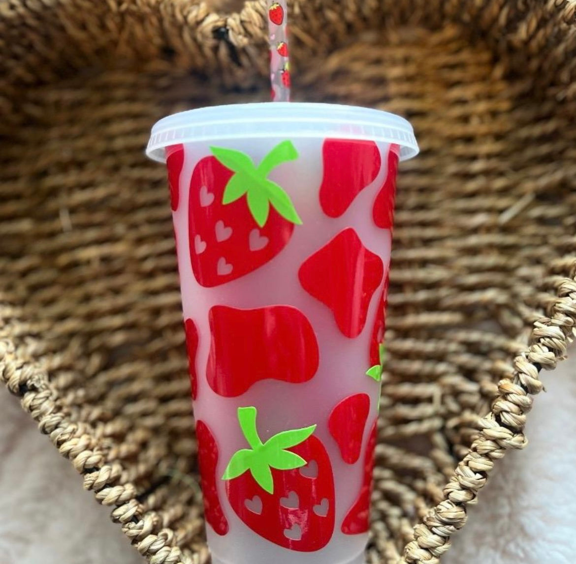 Strawberry 24oz Cold Cup