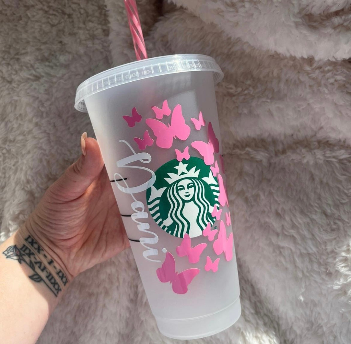 Butterflies Personalised 24oz SB Cold Cup