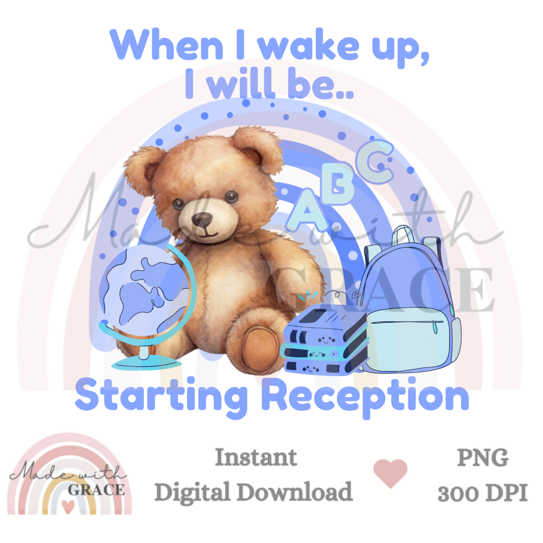 DIGITAL DOWNLOAD PNG - STARTING RECEPTION BLUE