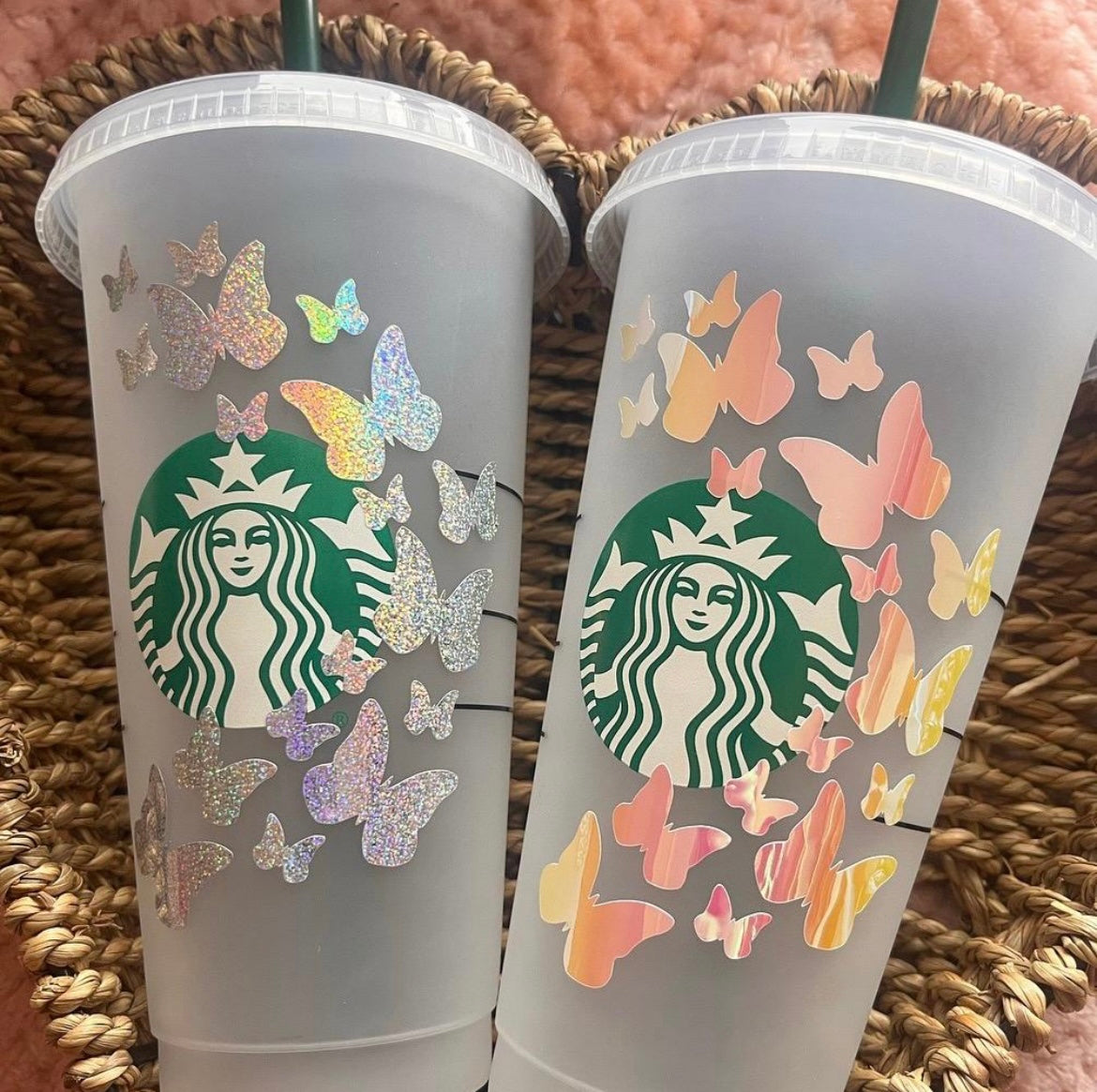 Butterflies Personalised 24oz SB Cold Cup