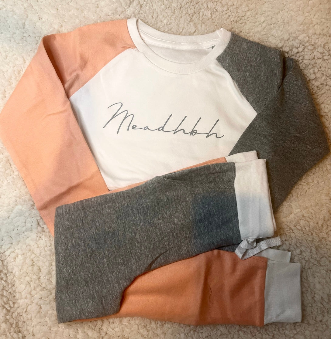 🤍 Contrast Children’s Loungewear Set