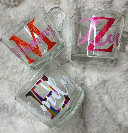 Personalised Large Glass Mug