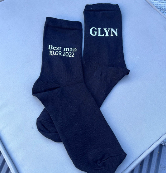 Personalised Groomsmen Socks