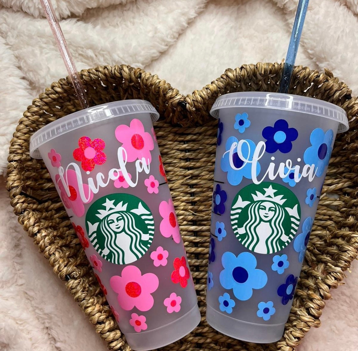 Flowers Personalised 24oz SB Cold Cup