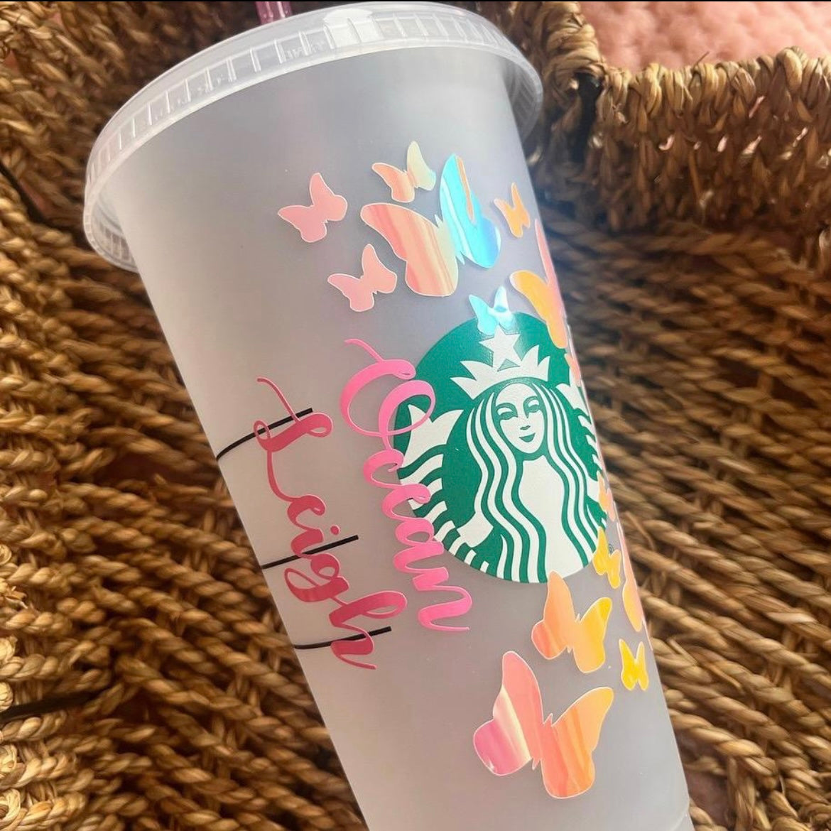 Butterflies Personalised 24oz SB Cold Cup