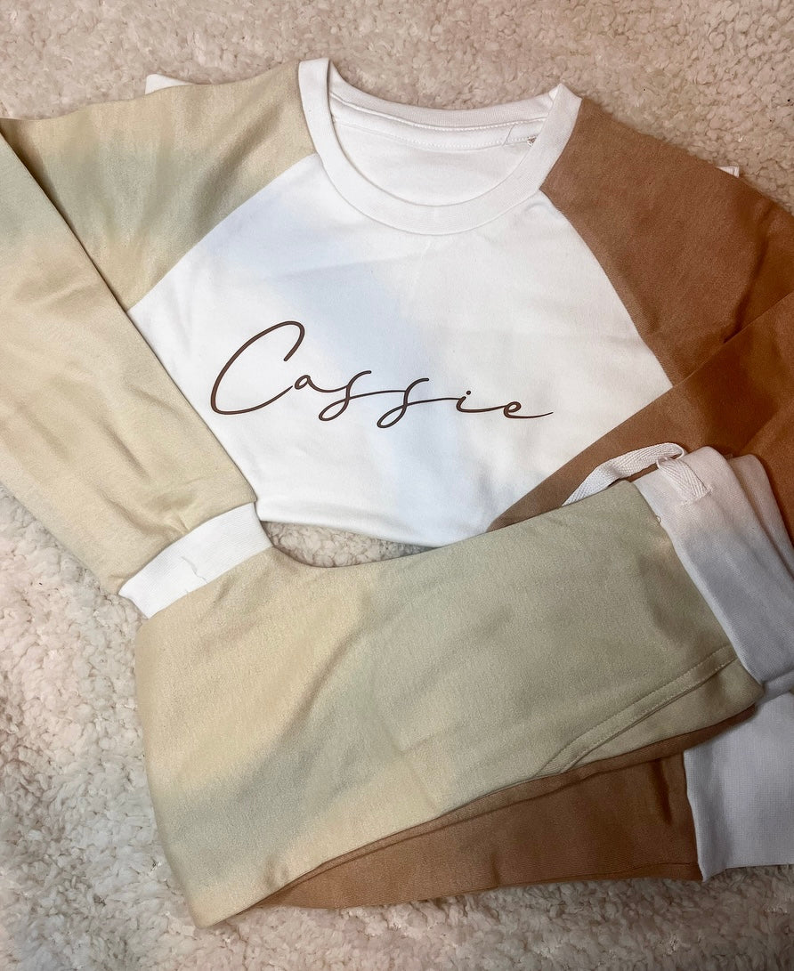 🤍 Contrast Children’s Loungewear Set