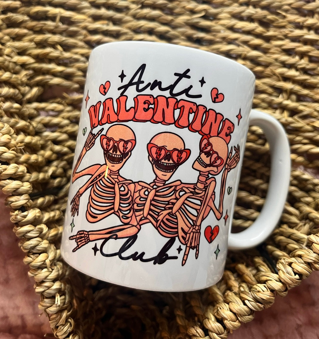 💀💞 Anti Valentine Club • 11oz Ceramic Mug