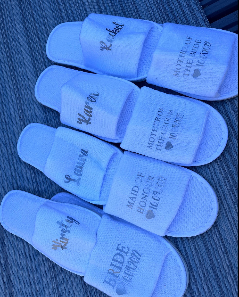 Personalised Wedding Slippers